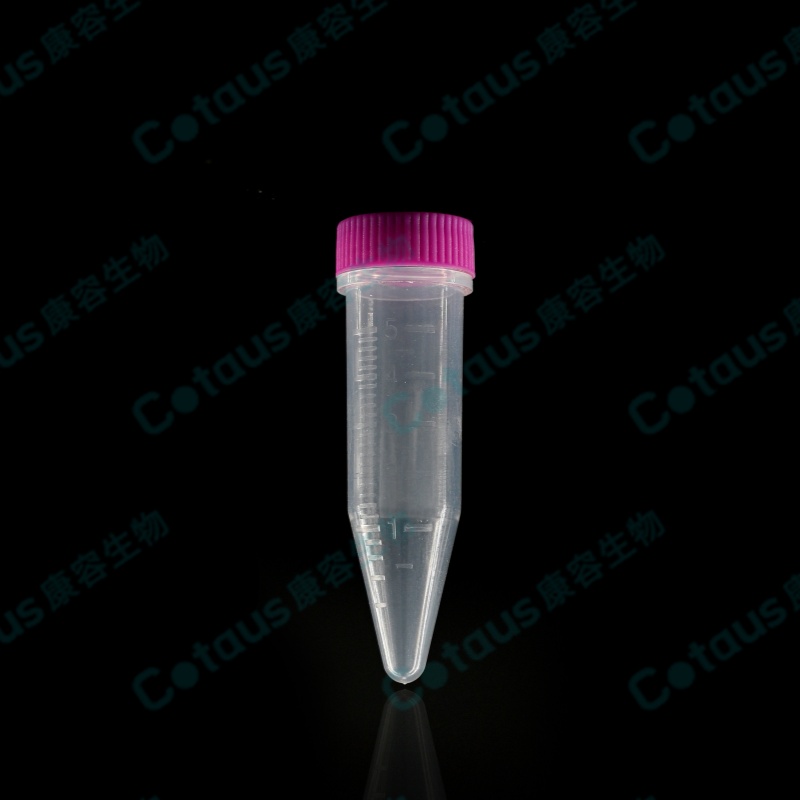 បំពង់ centrifuge ខ្នាតតូច 5ml ជាមួយមួកវីស